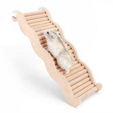 Niteangel échelle en bois pour hamster, escalier large pour une exploration sûre.