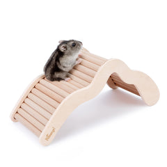 Niteangel escalier grimpe hamster en bois naturel, idéal pour l exercice.