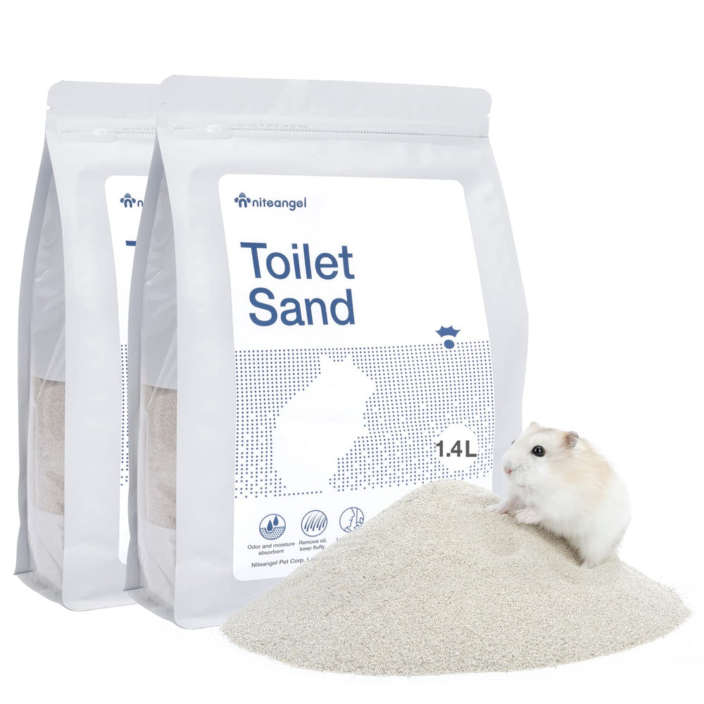 Niteangel litière bain sable hamster: bain doux pour pelage propre.