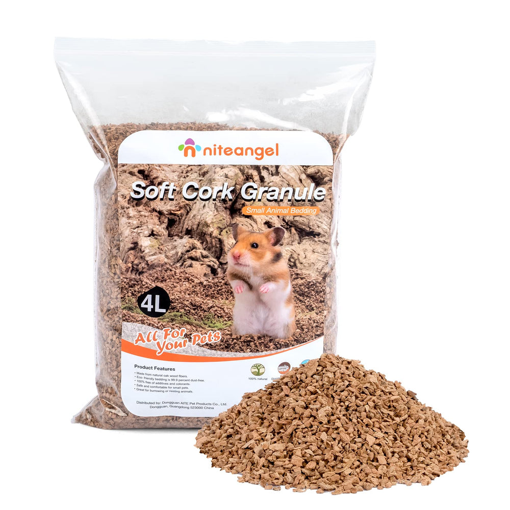 Niteangel litiere naturelle coco-liege pour hamster, doux et propice aux fouilles.
