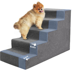 Niubya escaliers pour petit chien et chat 4 etapes, montée facile sur lit.