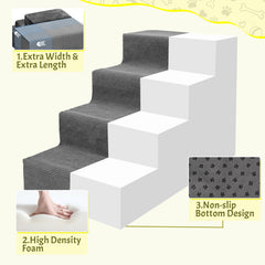 Escaliers Niubya à 4 étapes pour lits hauts et couchages.