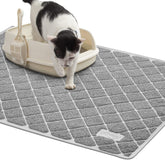 Niubya tapis litiere chat 47x35, grande surface pour eviter les traces sur le sol.