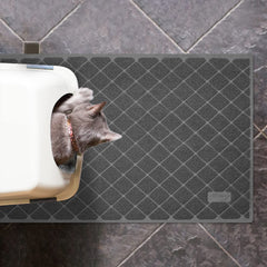 Gros plan sur les rainures croisées du tapis Niubya pour gros granulés.