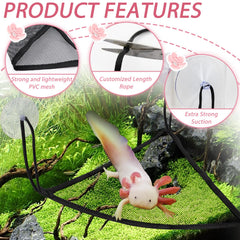 Niuohoy hamac reptile corde reglable pour ajuster hauteur sans outils.
