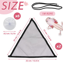 Niuohoy hamac reptile ventouses sur verre pour terrarium securise.