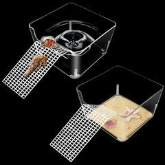 Niuohoy réservoir d'eau pour crabe ermite transparent, observation facile des activités.