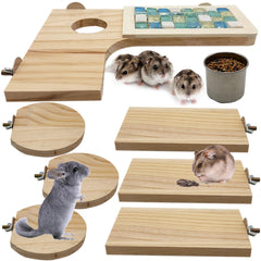 Ensemble Niwaes de 9 pièces pour cages de rongeurs, stimulation et jeu