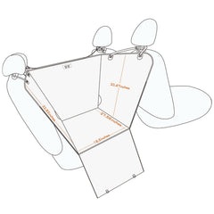 NJNJ tissu imperméable protège le siège des éclaboussures et saletés.