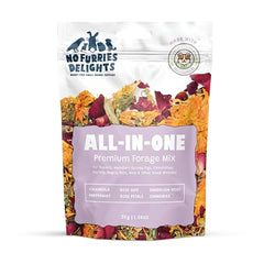 No Furries Delights Forage Mix – herbes sèches apportent un arôme naturel et appétent
