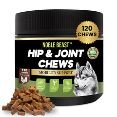 Bouchée molle au poulet Noble Beast pour articulations et mobilité canines.