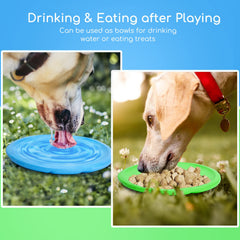 Nobleza disque-chien volants anti-slip vert – design sûr pour petits et moyens chiens.