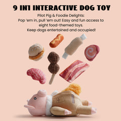 Jouet cochon Nocciola peluche cache-mini-jouets.