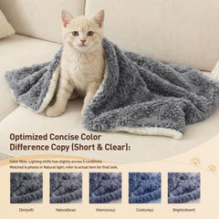 Texture fourrure-lapin de la couverture NODARKO pour un toucher douillet.