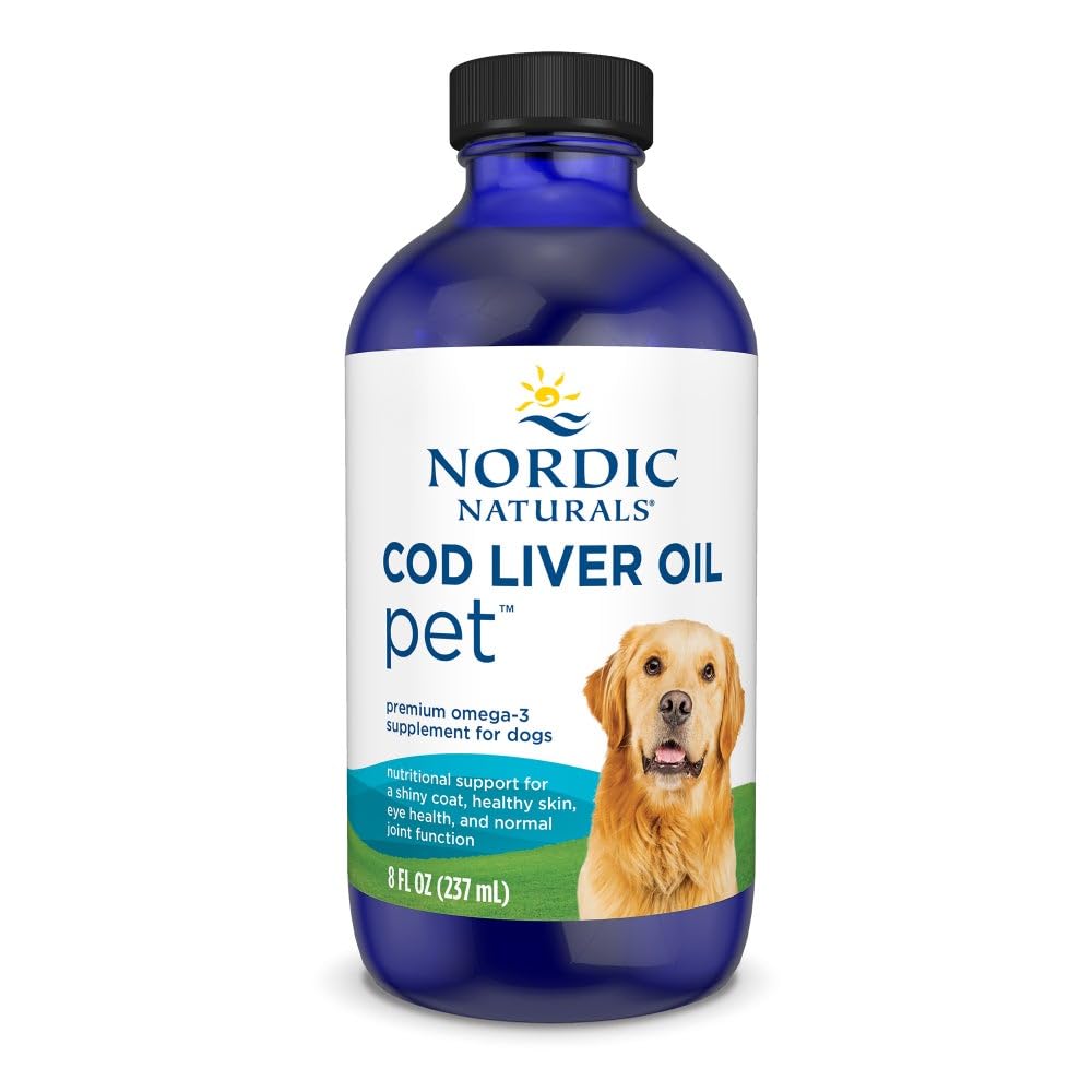 Nordic Naturals huile foie morue bouteille: soutient peau et pelage sains