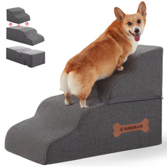 Nordjager escaliers 4 etapes: soutien fiable pour chien ou chat sur lit