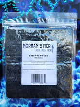 Norman's Nori: feuilles d'algue verte 4x7-5 pouces, nutriments pour poissons d'aquarium.