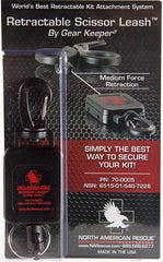North American Rescue scissor leash se nettoie tout seul, entretien réduit sur le terrain.