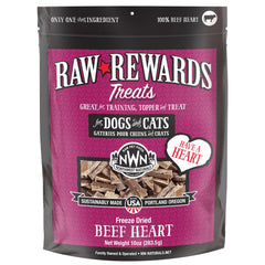 Northwest Naturals Coeur de boeuf lyophilisé, morceaux croquants pour chiens et chats.