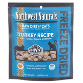 Northwest Naturals – bouchées petites de dinde lyophilisée, faciles à mâcher pour chat.