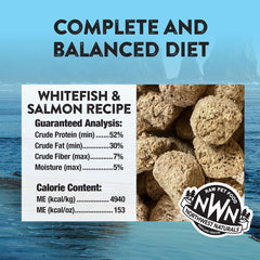 Northwest Naturals sans cereales nourriture chien lyophilise, alimentation adaptée pour chiens sensibles.