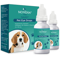 Gouttes HydraPET de NOVEHA pour animaux soulage les yeux irrités et favorise la lubrification