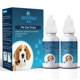 NOVEHA Pet Drops : bouteille 2x10 ml pour les yeux des animaux et le confort