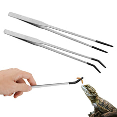 Novery pinces reptile courbe de 10,6 pouces pour une alimentation précise.