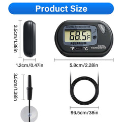 Grand écran LCD du thermomètre Novique facile à lire