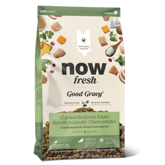 Now Fresh Good Gravy: croquettes-petits-chiens-poulet, faciles à mâcher et appétissantes.