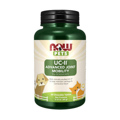NOW Pets UC-II, comprimés à mâcher, soutien potentiel à la mobilité articulaire.