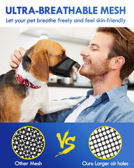 NOWAWEVE museau-maillage-air-3d-respirable, ventilation pour chien actif.