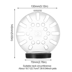 NOWHYX muselière chat respiration 24 ventilations pour confort