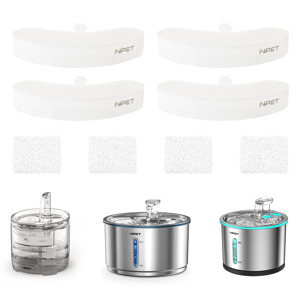 NPET filtres de remplacement WF050/WF100/WF210, pack pratique pour remplacement régulier.