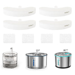 NPET filtres de remplacement WF050/WF100/WF210, pack pratique pour remplacement régulier.