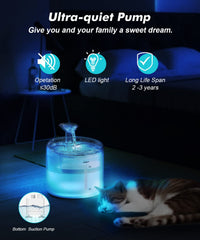 NPET WF100 filtration triple pour eau plus fraîche.