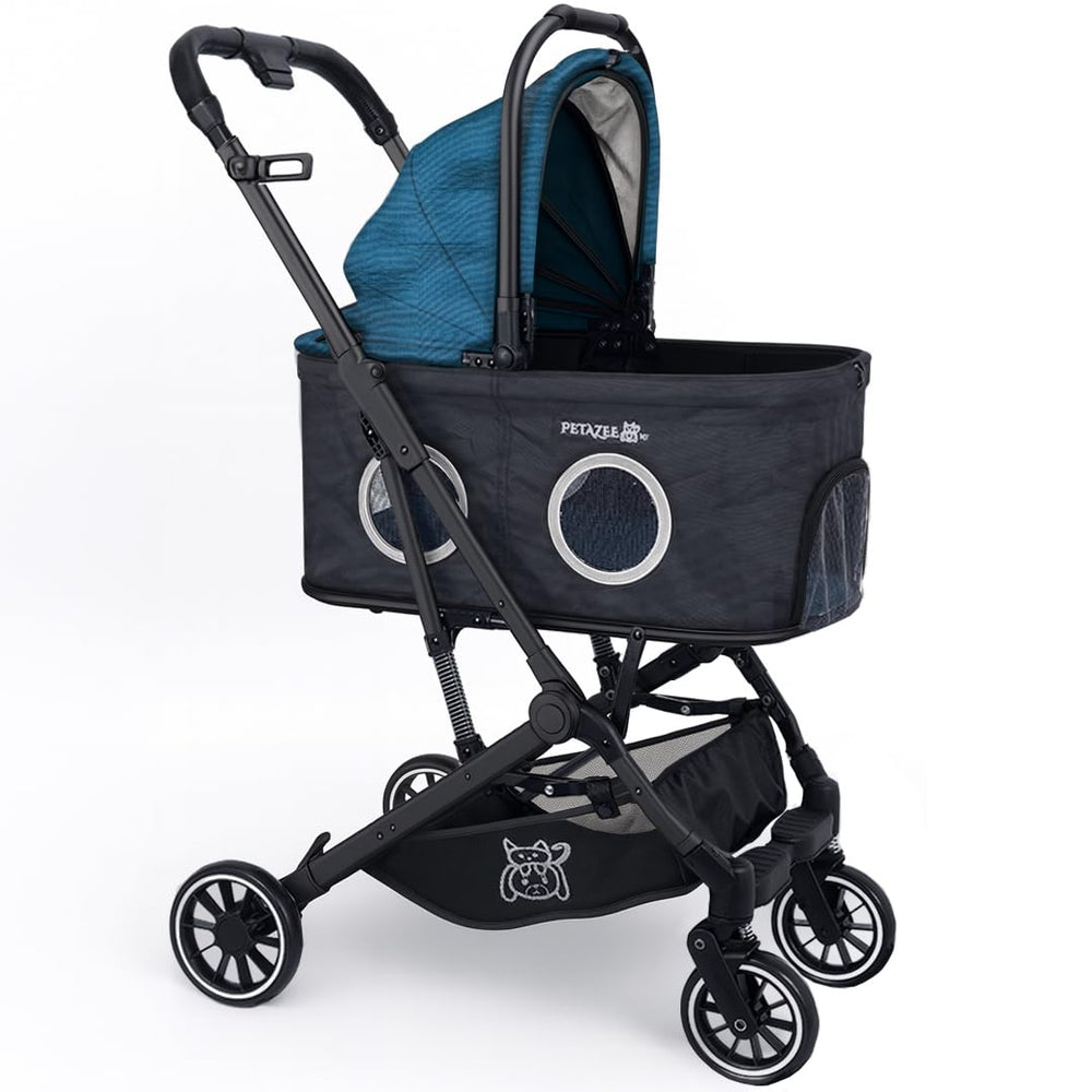 NTHUT WagZee: poussette chien et chat avec maille 360 pour confort et calme.