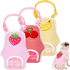 Nuanchu culottes sanitaires pour chien femelle – ensemble 3 pièces, confort et ajustement faciles.