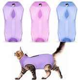 Nuanchu kit trois pièces pyjama chat bleu, confort et sécurité