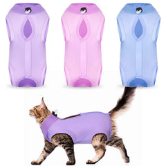 Nuanchu kit trois pièces pyjama chat bleu, confort et sécurité