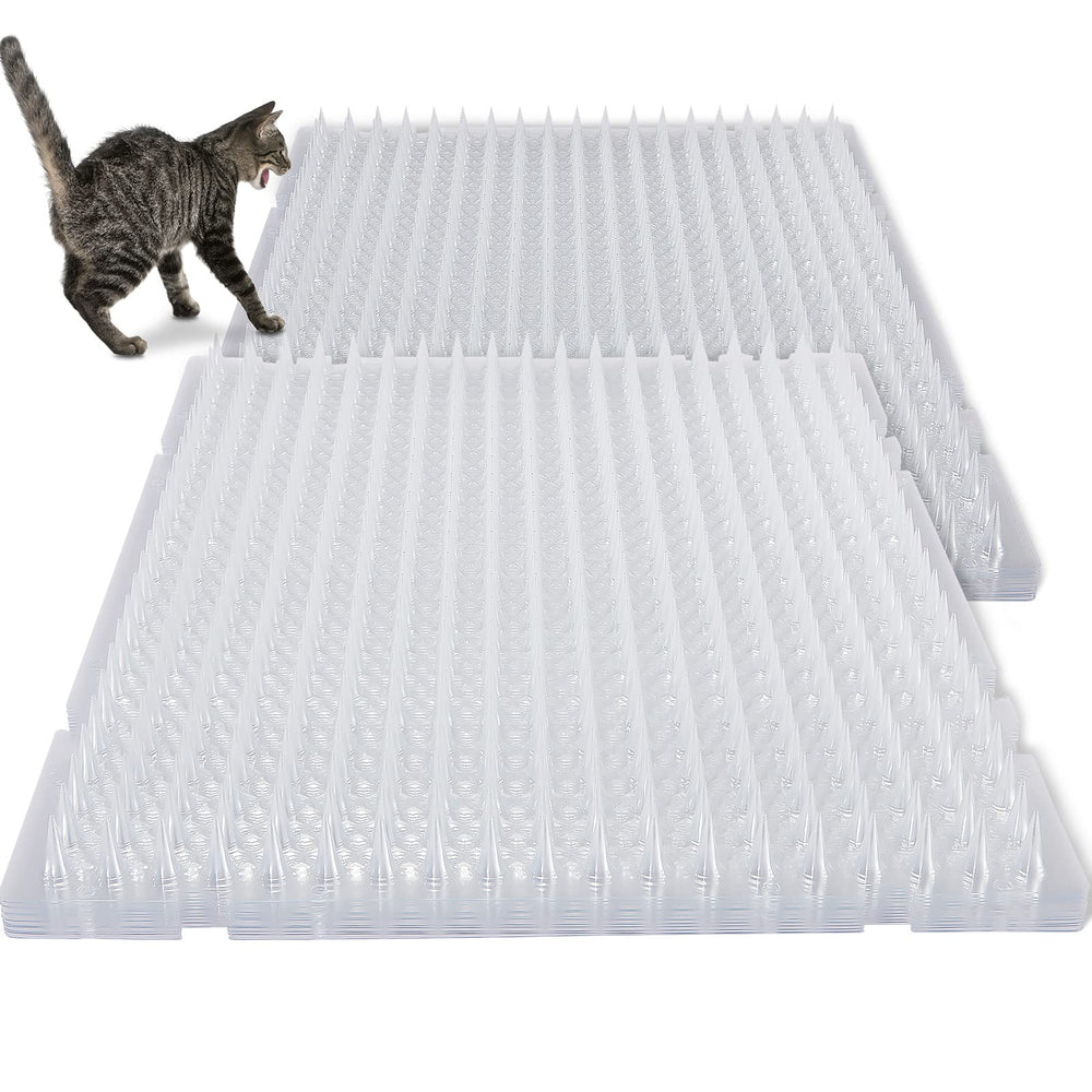 Nuanchu tapis répulsif chat à piques transparents protégeant meubles et plantes.