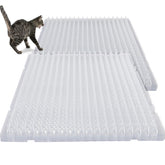 Nuanchu tapis répulsif chat à piques transparents protégeant meubles et plantes.