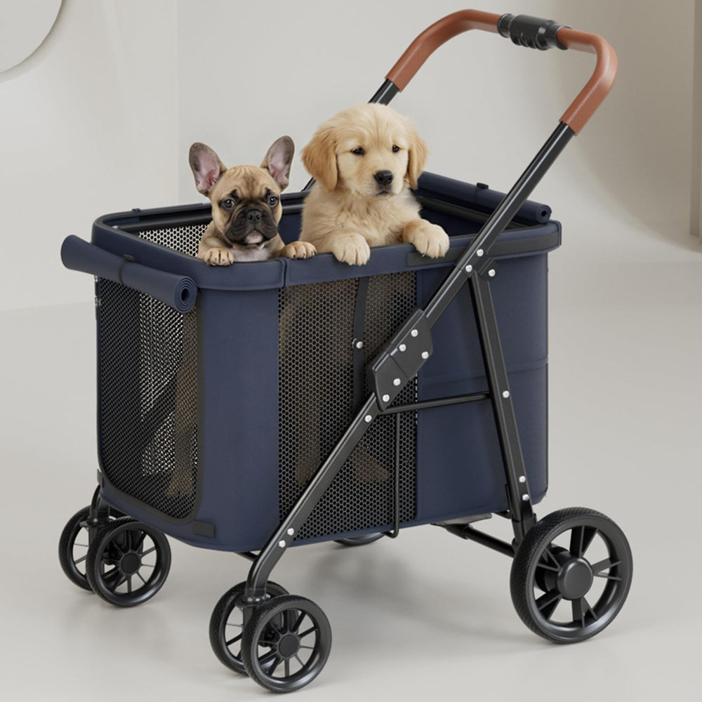 Poussette Nugutic pour chien grand cadre alliage stable en voyage