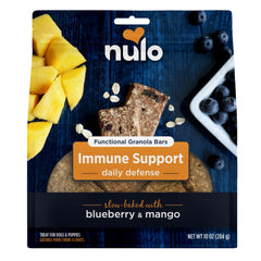 Barres granola Nulo pour chien avant cuisson, friandise savoureuse et saine.