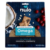 Barres granola fonctionnelles Nulo en emballage, snack sain pour chien actif