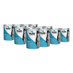 Nulo : emballage de douze boîtes sans céréales prêt à l’achat pour chiens adultes.