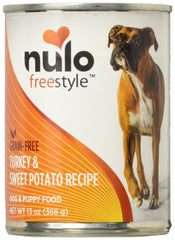 Nulo Freestyle Dinde et Patate Douce emballage clair, idéal pour l'alimentation quotidienne
