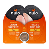 Nulo Pâte Dinde-Poulet soyeuse, texture appréciée par les chats.