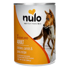 Conserve Nulo sans céréales pour chien actif et satisfait.