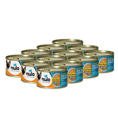 Nulo Real Shreds avec Flocons, texture double pour chats exigeants et hydratation naturelle.